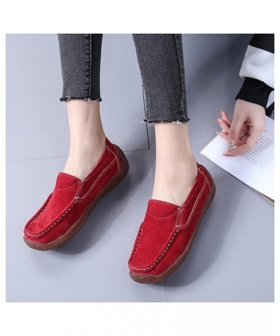 Slip Shoes Round Flat Women Comfortable On Breathable Color Solid Casual Single Toe Women's Casual Shoes Casual Womens Shoes ...