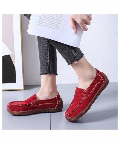 Slip Shoes Round Flat Women Comfortable On Breathable Color Solid Casual Single Toe Women's Casual Shoes Casual Womens Shoes ...