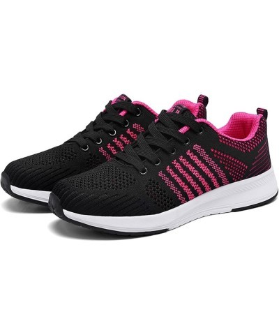 Women Arch Support Walking Shoes Women Shoes Shoes Fashion Outdoor Lace Up Breathable Sports Mesh Runing Women's (Hot Pink, 8...