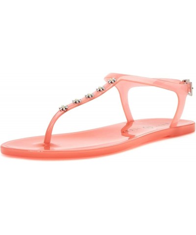 Women's The Geli-T Strap Flat Sandal Daisy/Oasis Pink $18.03 Sandals