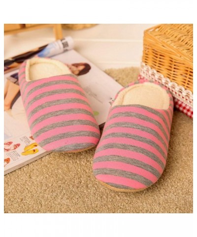 House Shoes for Women Men Peep Toe Cute Winter Home Cotton Slippers Pull On Customized Cargo Loafers (E-Pink, 11.5) $33.88 Sl...