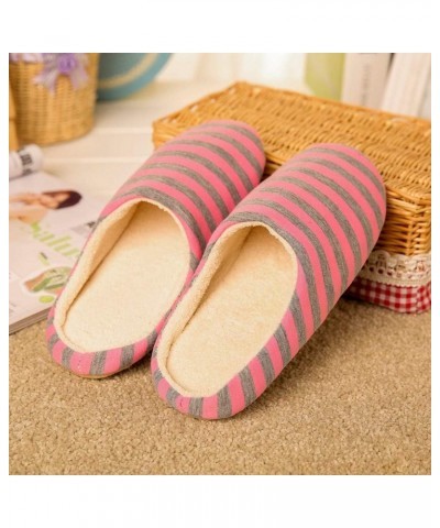 House Shoes for Women Men Peep Toe Cute Winter Home Cotton Slippers Pull On Customized Cargo Loafers (E-Pink, 11.5) $33.88 Sl...