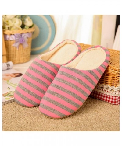 House Shoes for Women Men Peep Toe Cute Winter Home Cotton Slippers Pull On Customized Cargo Loafers (E-Pink, 11.5) $33.88 Sl...