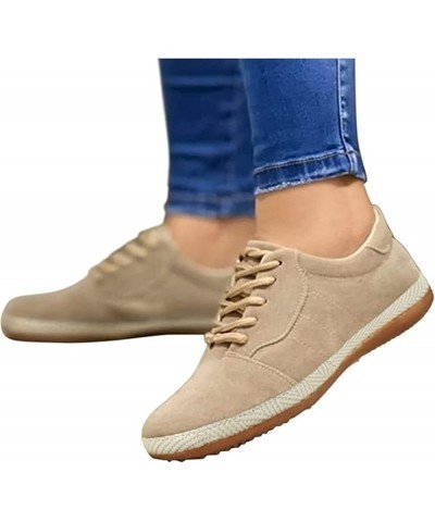 Shoes for Women Dressy Flats Canvas Loafers Low Top Fashion Comfortable Classic Casual Soft Walking Slip On Sneakers Khaki $1...