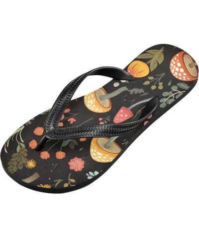 Flip Flop Sandals for Women Men Teen - Magic Mushroom Watercolor Beach Shoes Waterproof Outdoor Summer Beach Slippers 2-3 Wom...