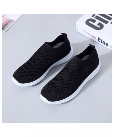 Women's Sock Shoes Lightweight Athletic Walking Shoes Breathable Mesh Comfortable Slip-on Tennis Sneakers Air Cushion Running...