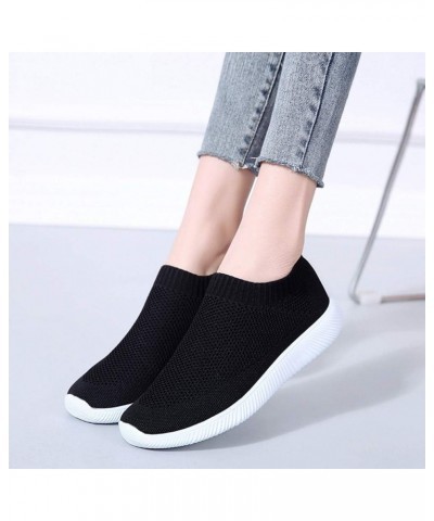 Women's Sock Shoes Lightweight Athletic Walking Shoes Breathable Mesh Comfortable Slip-on Tennis Sneakers Air Cushion Running...