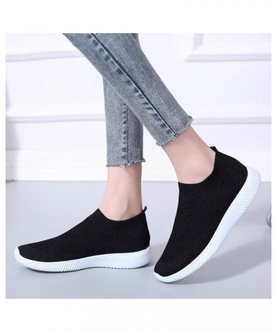 Women's Sock Shoes Lightweight Athletic Walking Shoes Breathable Mesh Comfortable Slip-on Tennis Sneakers Air Cushion Running...