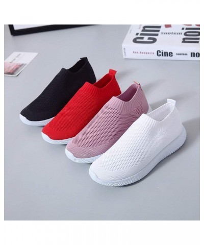 Women's Sock Shoes Lightweight Athletic Walking Shoes Breathable Mesh Comfortable Slip-on Tennis Sneakers Air Cushion Running...