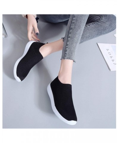 Women's Sock Shoes Lightweight Athletic Walking Shoes Breathable Mesh Comfortable Slip-on Tennis Sneakers Air Cushion Running...