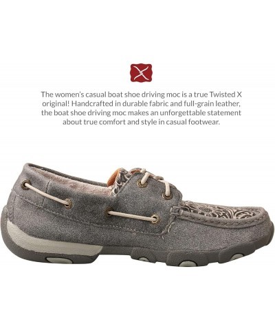 Women's Boat Shoe Driving Moc Grey/Multi $53.28 Loafers & Slip-Ons