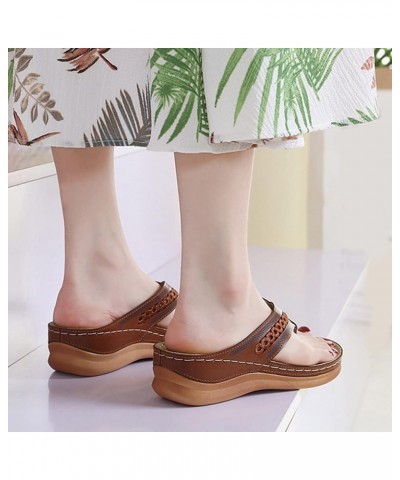 Orthopedic Slides for Women Orthopedic Sandals Heel Wedge Sandals for Women Casual Summer Sandalias Deportivas Para Mujer Com...