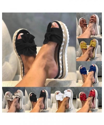 Sandals for Women Dressy Summer, Espadrille Sandals for Women Slip-on Open Toe Sandals Casual Summer Beach Sandals Yellow $13...