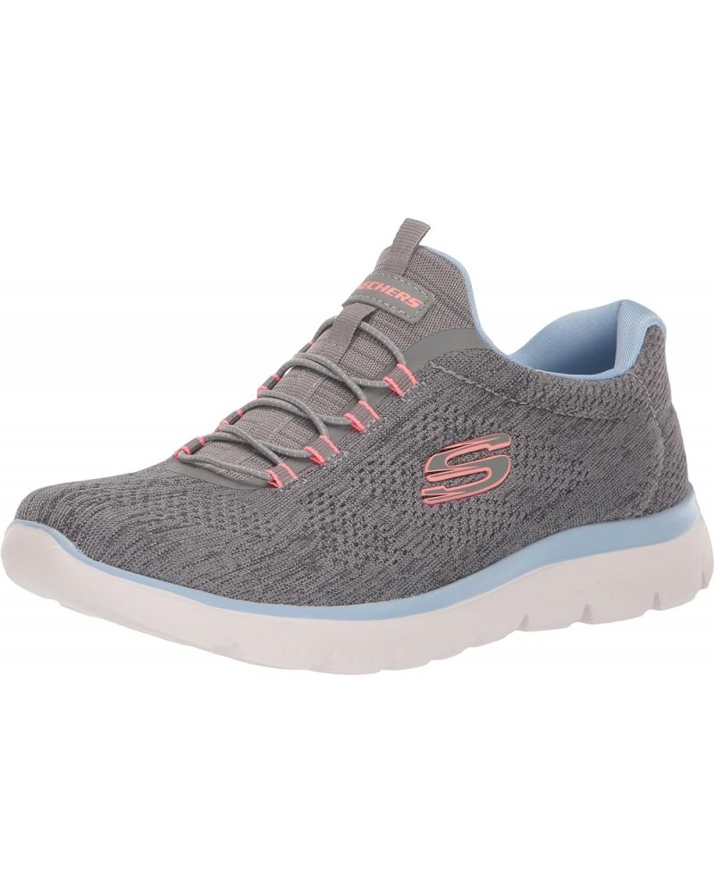 Women's Summits Sneaker Gray/Multi $30.63 Fashion Sneakers