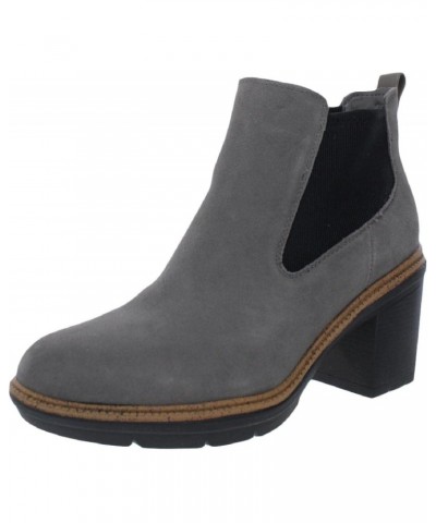 Shoes Womens First Class Suede Chelsea Boots Gray 7.5 Medium (B,M) $20.65 Boots