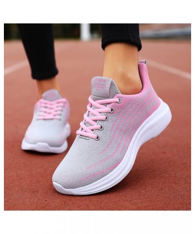 Ladies Casual Sneakers Breathable Non Slip Soft Sole Sneakers Mesh Sneakers Tennis Walking Breathable Sneakers Fashion Sneake...