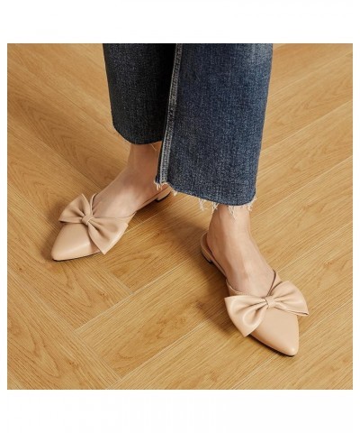 Mules for Women Flats Comfortable, Bow Pointed Toe Womens Mules, Flats Mules Shoes for Women, Cute Mule Women's Mules & Clogs...