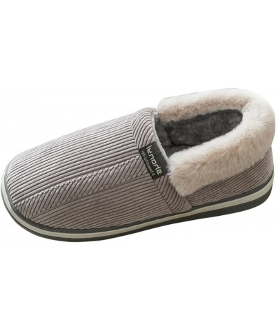 Barefoot Floor Slippers Women Men Fluffy Fashion Autumn And Winter Home Slippers Charming Fluffy Stretch Loafers (A-Grey, 11)...