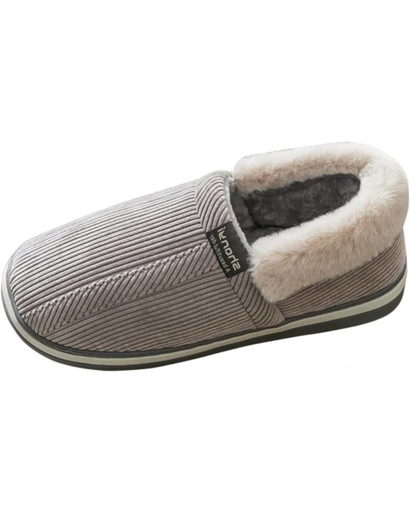 Barefoot Floor Slippers Women Men Fluffy Fashion Autumn And Winter Home Slippers Charming Fluffy Stretch Loafers (A-Grey, 11)...