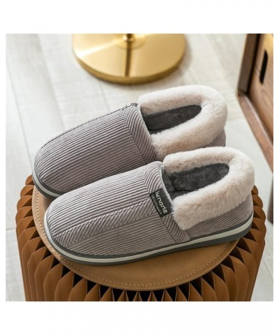 Barefoot Floor Slippers Women Men Fluffy Fashion Autumn And Winter Home Slippers Charming Fluffy Stretch Loafers (A-Grey, 11)...