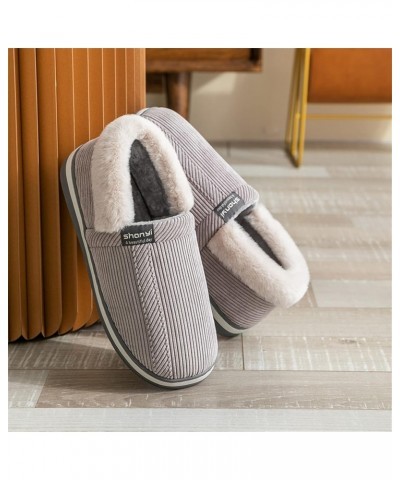 Barefoot Floor Slippers Women Men Fluffy Fashion Autumn And Winter Home Slippers Charming Fluffy Stretch Loafers (A-Grey, 11)...