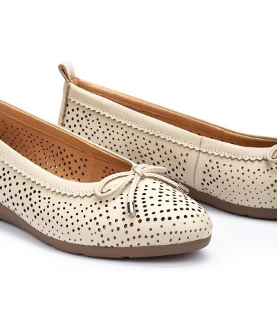 Ballerina flats Leather Aledo for Woman Marfil $67.62 Flats