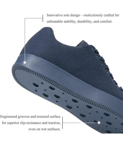 Comfortable Shoes for Men Women, Elastic Lace-up Unisex Oxfords Business Casual Walking Shoes,Lightweight Breathable Mesh Sli...