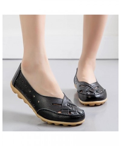 Women's Walking Flat Loafer Work Pumps Low Top Canvas Shoes Strappy Slip On Loafers Outdoor Oxfords Pumps Black $13.89 Loafer...