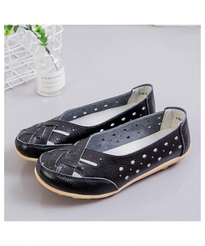 Women's Walking Flat Loafer Work Pumps Low Top Canvas Shoes Strappy Slip On Loafers Outdoor Oxfords Pumps Black $13.89 Loafer...