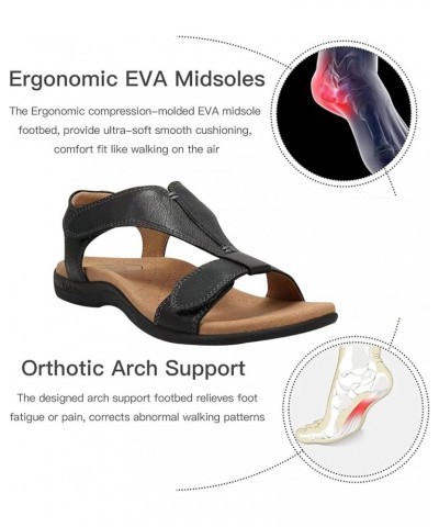 Women's Orthotic Sandals Summer Strap Wedge Walking Sandals with Arch Support Plantar Fasciitis Sandals for Flat Feet,Blue,42...