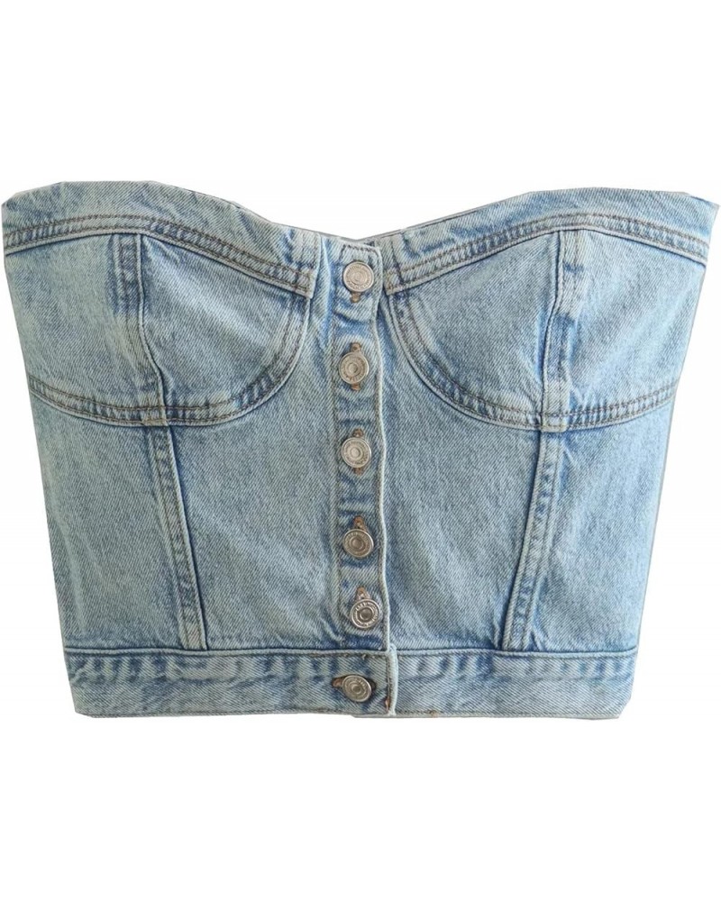 Conceal and Carry Tops Women Slim Fit Strap Style Denim Vest Top Control Shirt B-b - Women Fashion Denim Vest $14.60 Boots