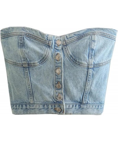 Conceal and Carry Tops Women Slim Fit Strap Style Denim Vest Top Control Shirt B-b - Women Fashion Denim Vest $14.60 Boots