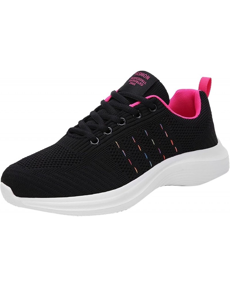 Fashion Summer Women Sneakers Multicolor Mesh Breathable Lightweight Flat Bottom Women Walking Sneakers Z 01-hot Pink $17.81 ...