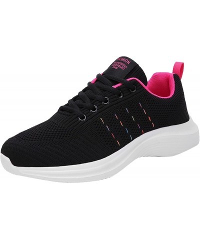 Fashion Summer Women Sneakers Multicolor Mesh Breathable Lightweight Flat Bottom Women Walking Sneakers Z 01-hot Pink $17.81 ...