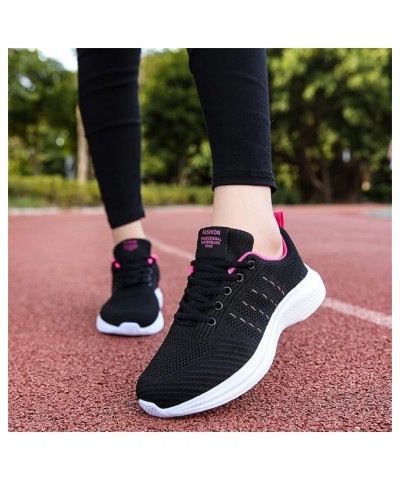 Fashion Summer Women Sneakers Multicolor Mesh Breathable Lightweight Flat Bottom Women Walking Sneakers Z 01-hot Pink $17.81 ...