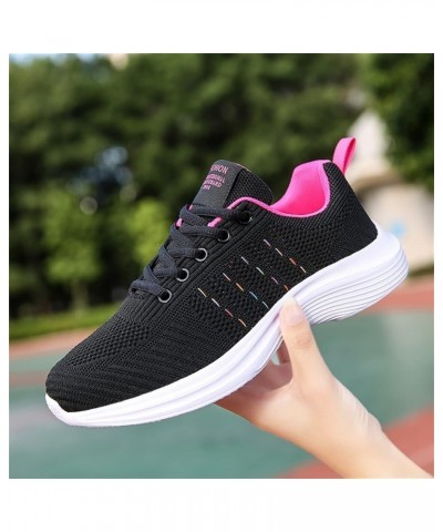 Fashion Summer Women Sneakers Multicolor Mesh Breathable Lightweight Flat Bottom Women Walking Sneakers Z 01-hot Pink $17.81 ...