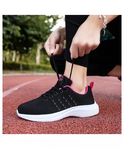 Fashion Summer Women Sneakers Multicolor Mesh Breathable Lightweight Flat Bottom Women Walking Sneakers Z 01-hot Pink $17.81 ...