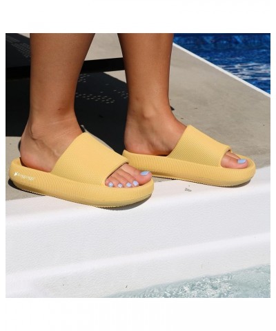 Women's Squisheez Comfort Pool Slide, enjoy walking on millions of tiny air bubbles Banana $7.92 Sandals