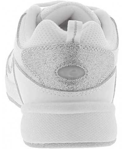 Womens Romy Leather Walking Shoes White-silver-glitter $25.44 Athletic Shoes