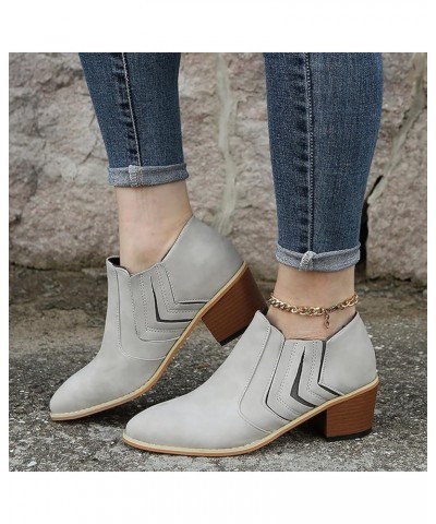 Ankle Boots Wedge Heel Women's Ankle Boots Wide Width Low Heel Low Cut Ankle Boots for Women Red Open Toe Booties for Women W...