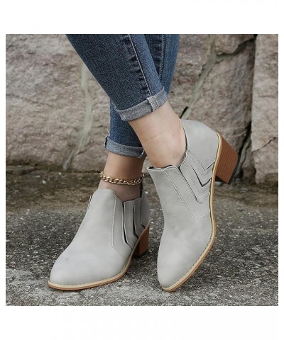 Ankle Boots Wedge Heel Women's Ankle Boots Wide Width Low Heel Low Cut Ankle Boots for Women Red Open Toe Booties for Women W...