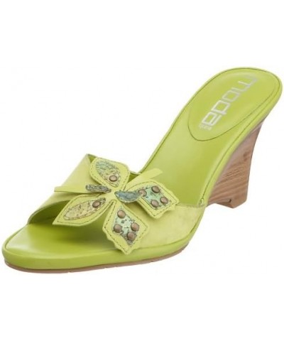 Women's Rhona Wedge Slide Lime $33.73 Sandals