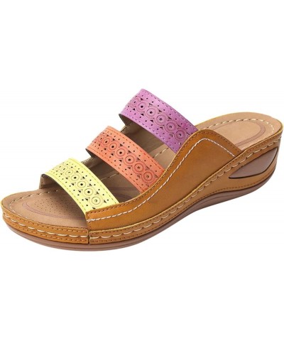 Earth Spirit Sandals for Women Size 91/2 Leisure Breathable Fashion Women's Women's sandals Yellow $14.35 Sandals