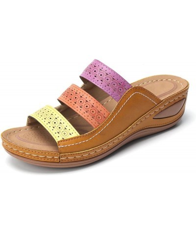 Earth Spirit Sandals for Women Size 91/2 Leisure Breathable Fashion Women's Women's sandals Yellow $14.35 Sandals