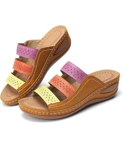 Earth Spirit Sandals for Women Size 91/2 Leisure Breathable Fashion Women's Women's sandals Yellow $14.35 Sandals