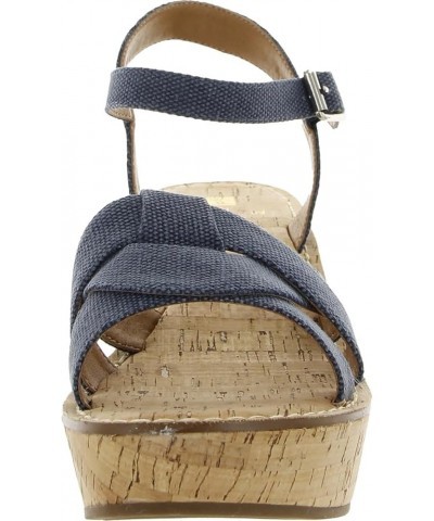 Women's Simple Wedge Sandal Denim Blue/Fab $22.03 Sandals