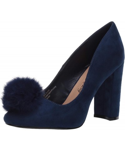 Women's Riz Ballet Flat Navy Micro Suede $36.42 Flats