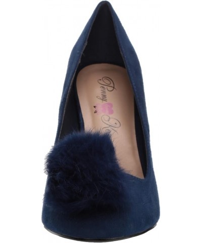 Women's Riz Ballet Flat Navy Micro Suede $36.42 Flats