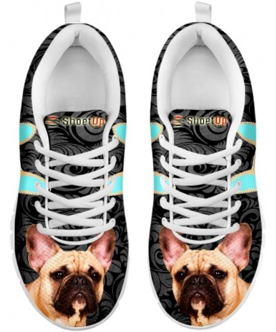 Dog Print Women's Casual Running Shoes Sneakers (Choose Your Breed) French Bulldog $48.30 Fashion Sneakers