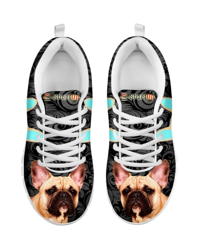 Dog Print Women's Casual Running Shoes Sneakers (Choose Your Breed) French Bulldog $48.30 Fashion Sneakers